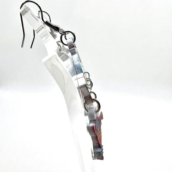 UFO Earrings - Alien Earrings - Space Earrings - Alien Accessories - Flying Sauc - Picture 3 of 8